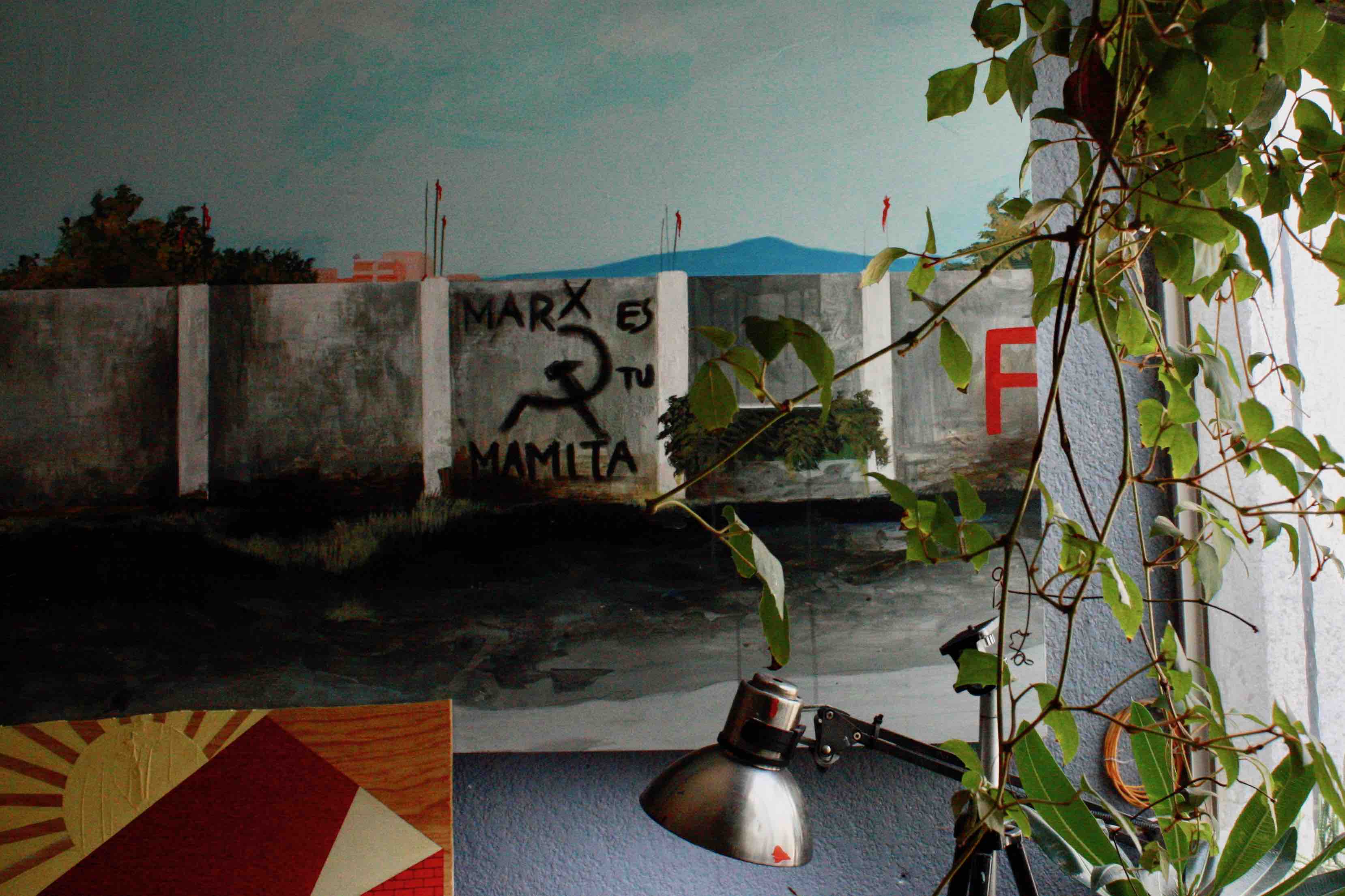 View of the studio of Néstor Jiménez, Iztapalapa, Mexico City, 2019. Photo: Joséphine Dorr