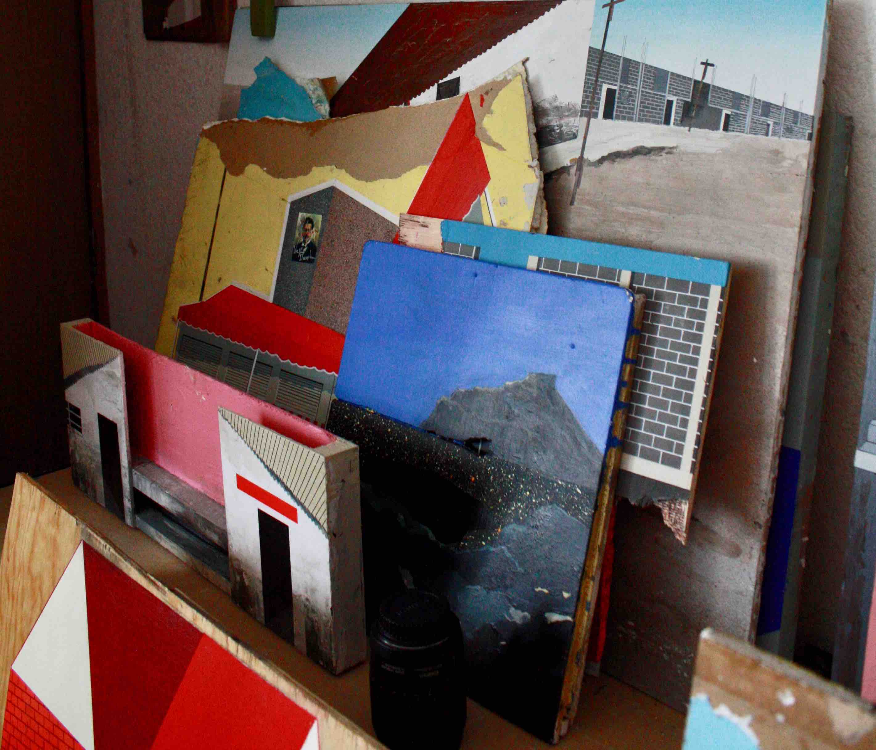 View of the studio of Néstor Jiménez, Iztapalapa, Mexico City, 2019. Photo: Joséphine Dorr