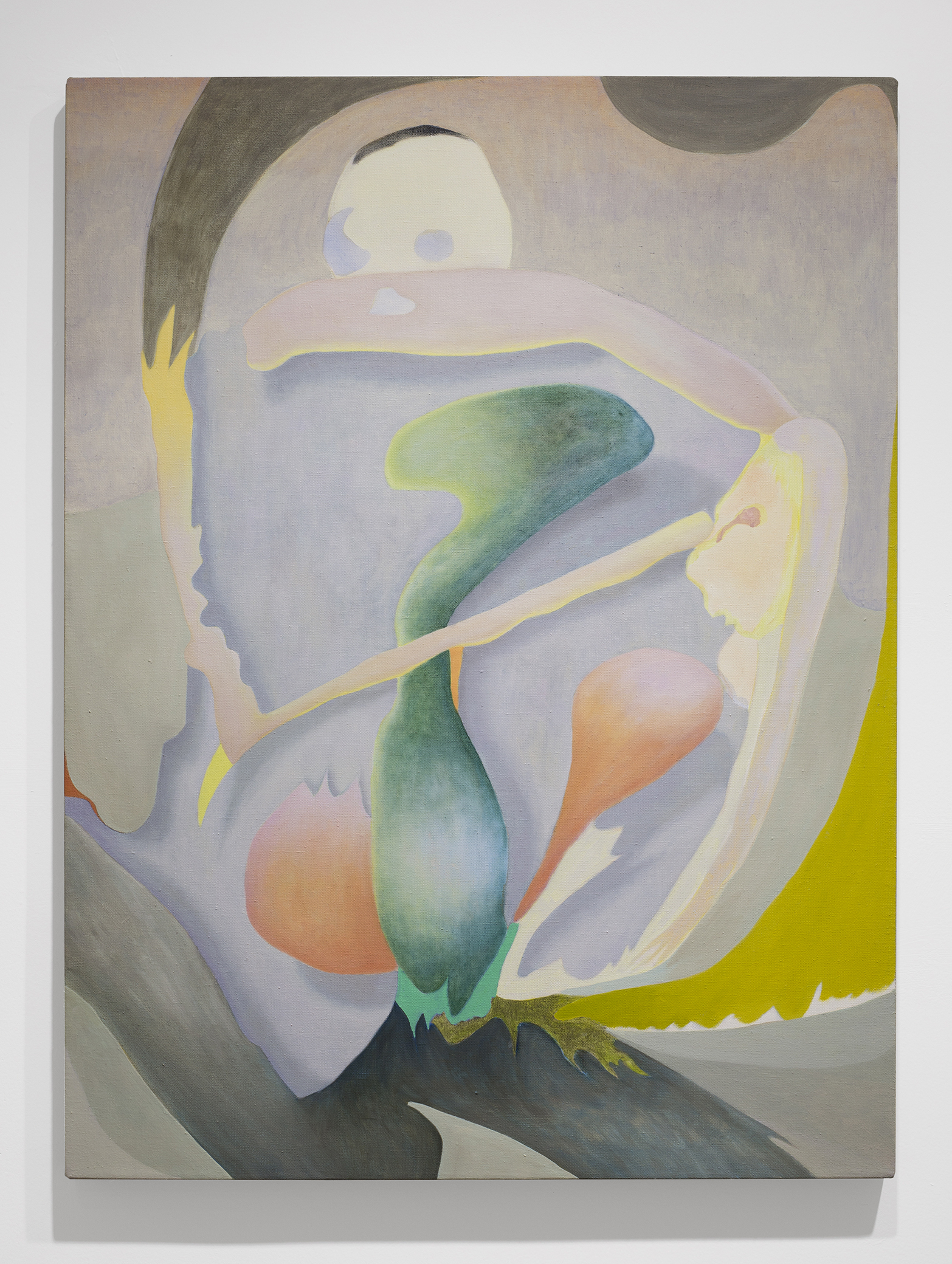Akira Toxqui, Humo, 2019, acrylic paint, oil and colored pencil on linen, 81 x 61 cm. Courtesy of Archivo Colectivo