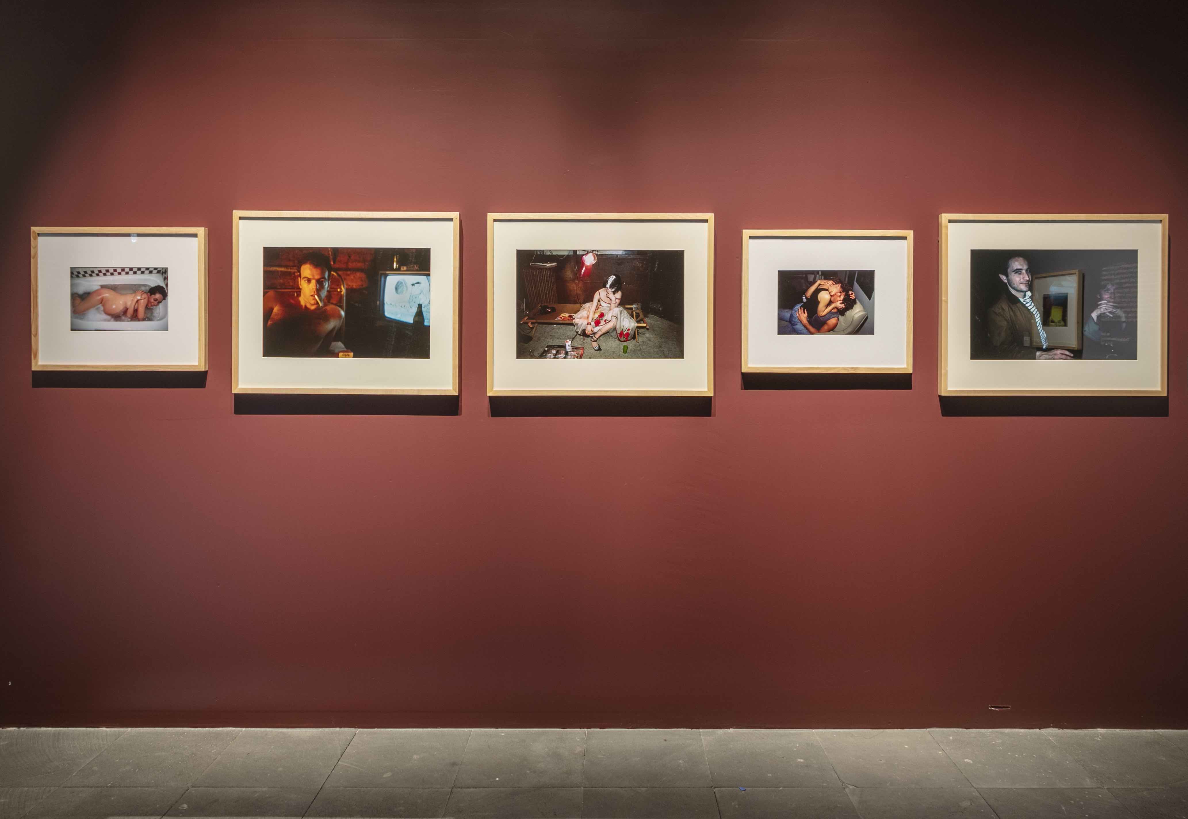 Nan Goldin, installation view, The Ballad of Sexual Dependency, Centro de la Imagen, 2019. Photo: Elic Herrera