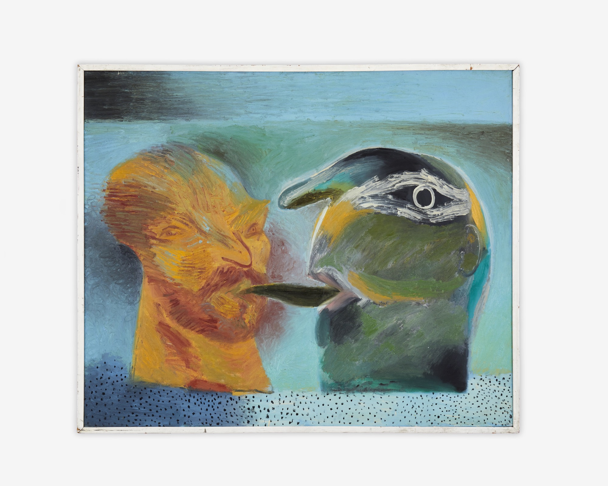 Gilberto Aceves Navarro, El de Van Gogh II, 1988, Oil on canvas, 100 x 120 cm. Courtesy: Galería Hilario Galguera. Photo: Sergio López
