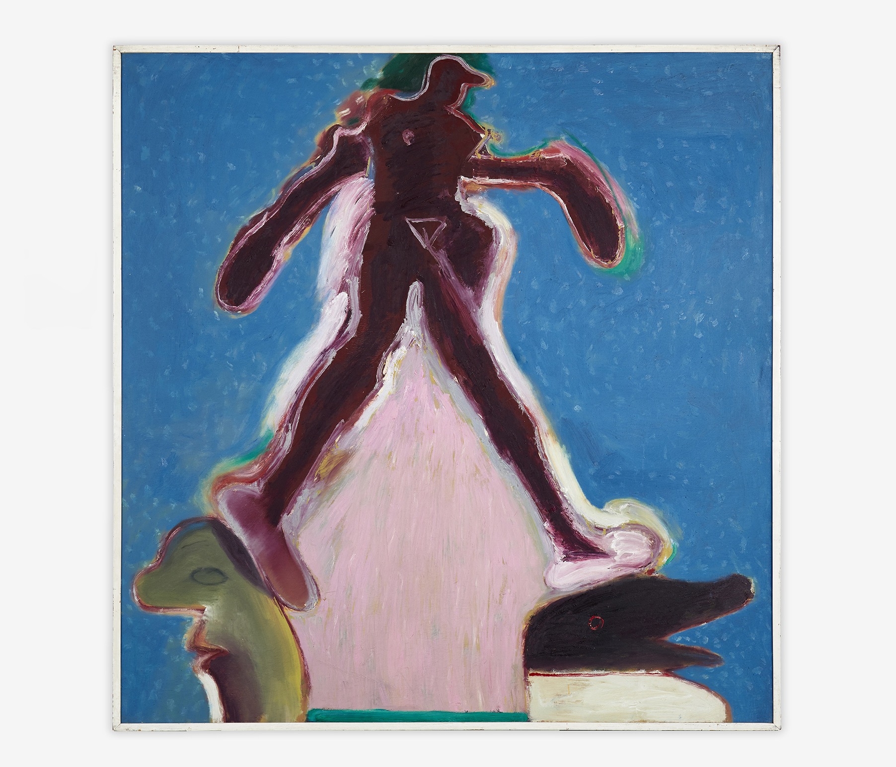 Gilberto Aceves Navarro, Sin título, 1985
, oil on canvas,
160 x 140 cm. Courtesy: Galería Hilario Galguera. Photo: Sergio López