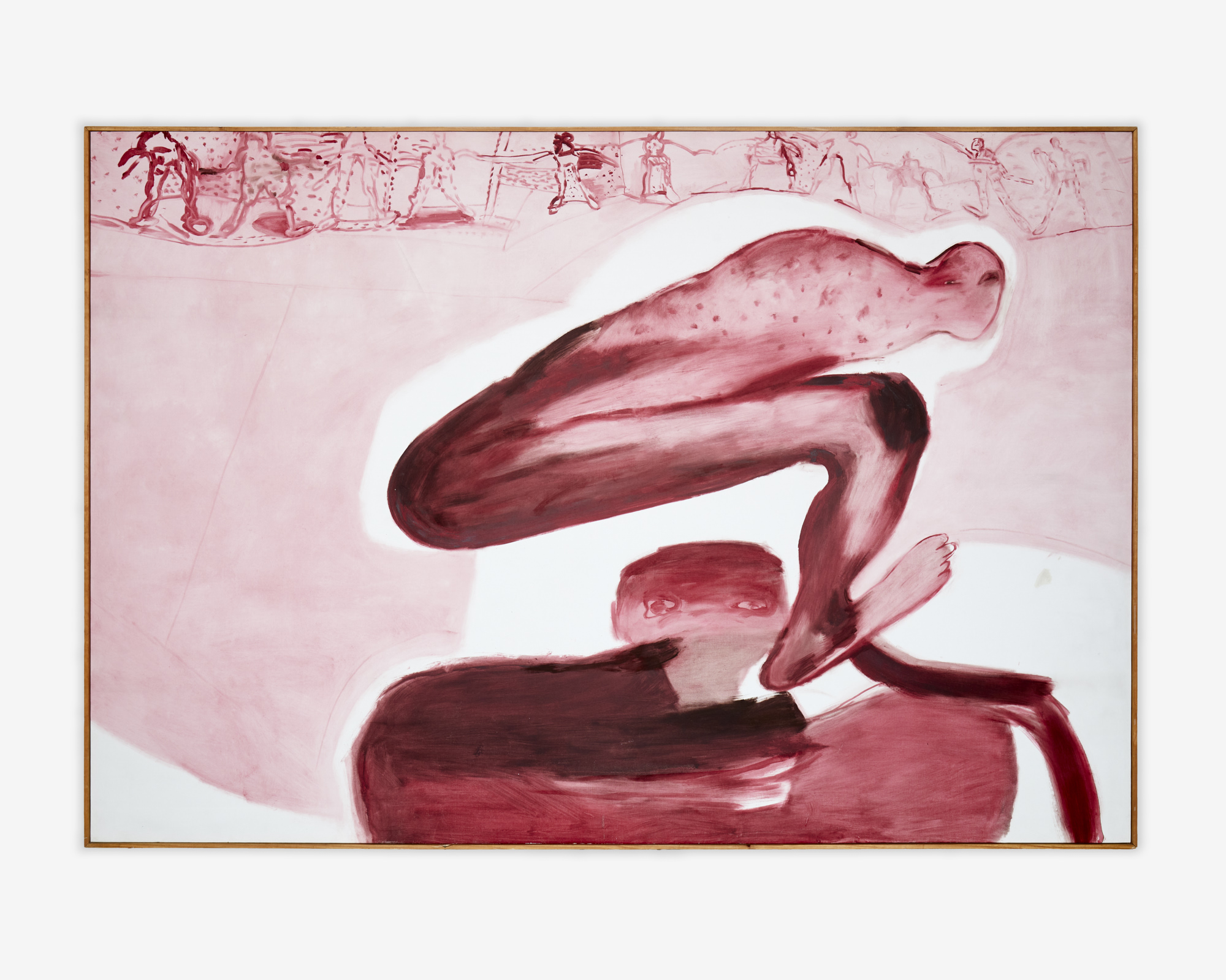Gilberto Aceves Navarro, Sueño del unicornio, 1996, acrylic on canvas, 205 x 300 cm. Courtesy: Galería Hilario Galguera. Photo: Sergio López