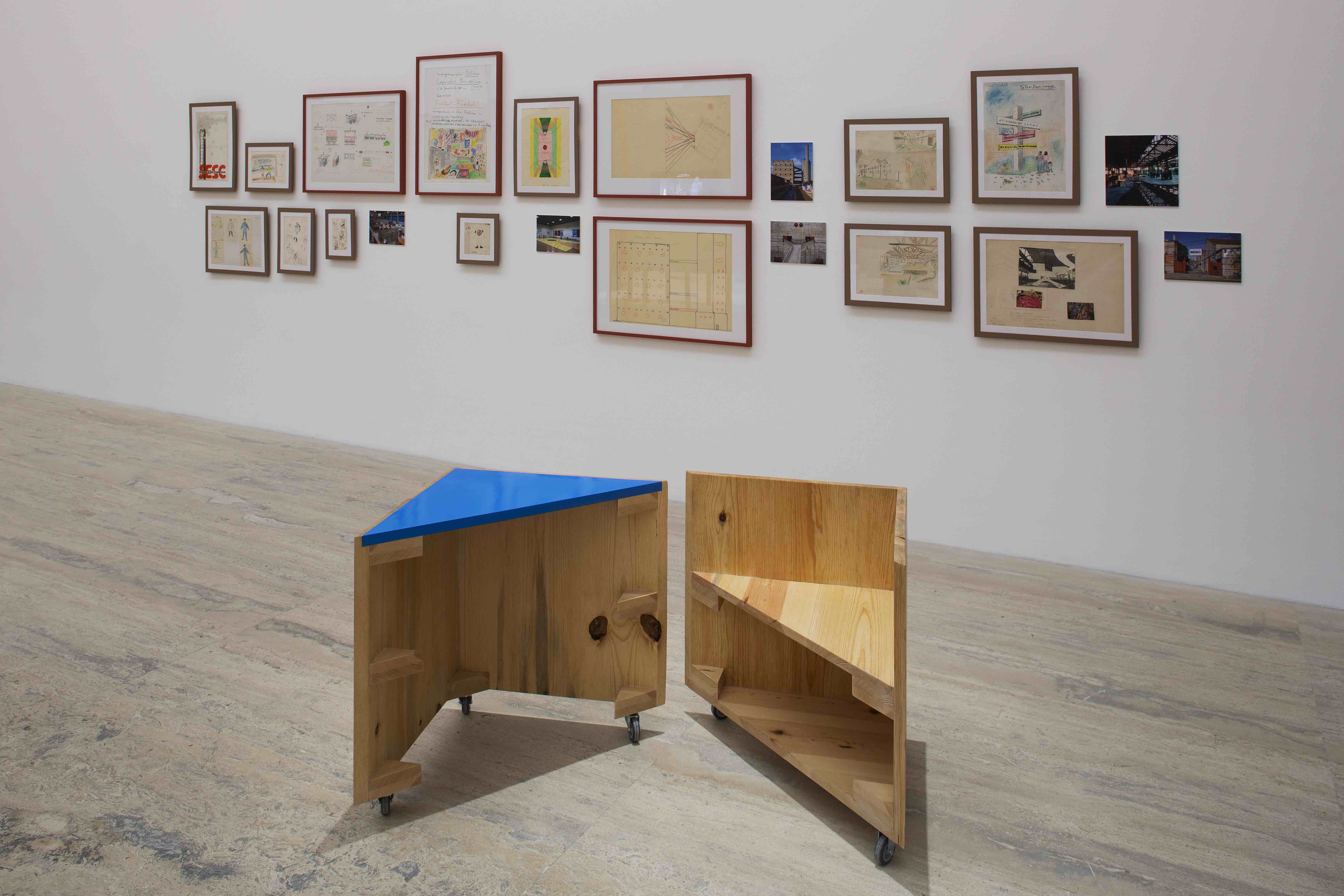 Vista de la exposición, Lina Bo Bardi: Habitat, Museo Jumex, 2020. Fotografía: Ramiro Chaves