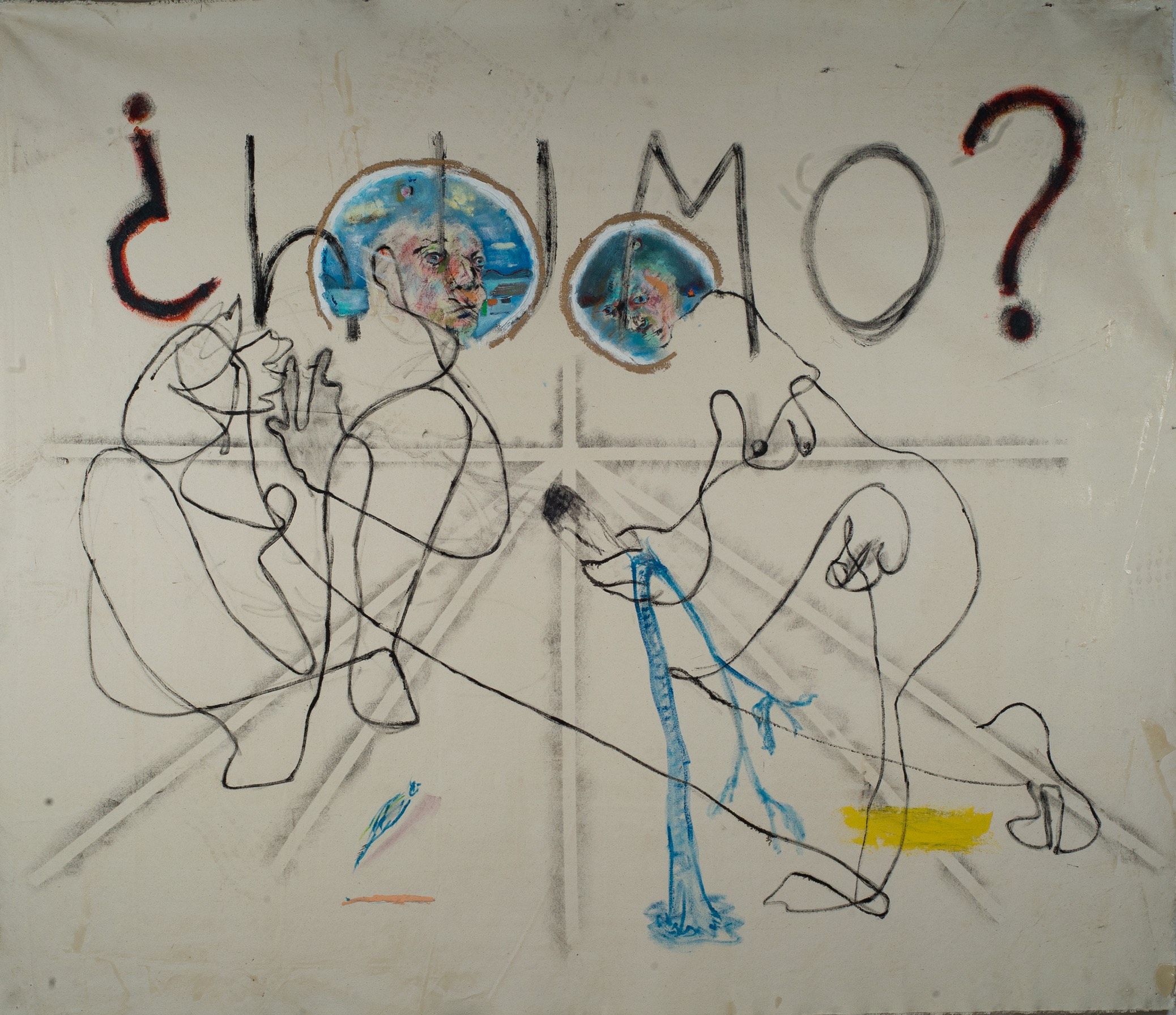 Rodrigo Echeverría, Humo de palo santo, 2020, Oil on canvas, 150 x 170 cm. Courtesy of the artist