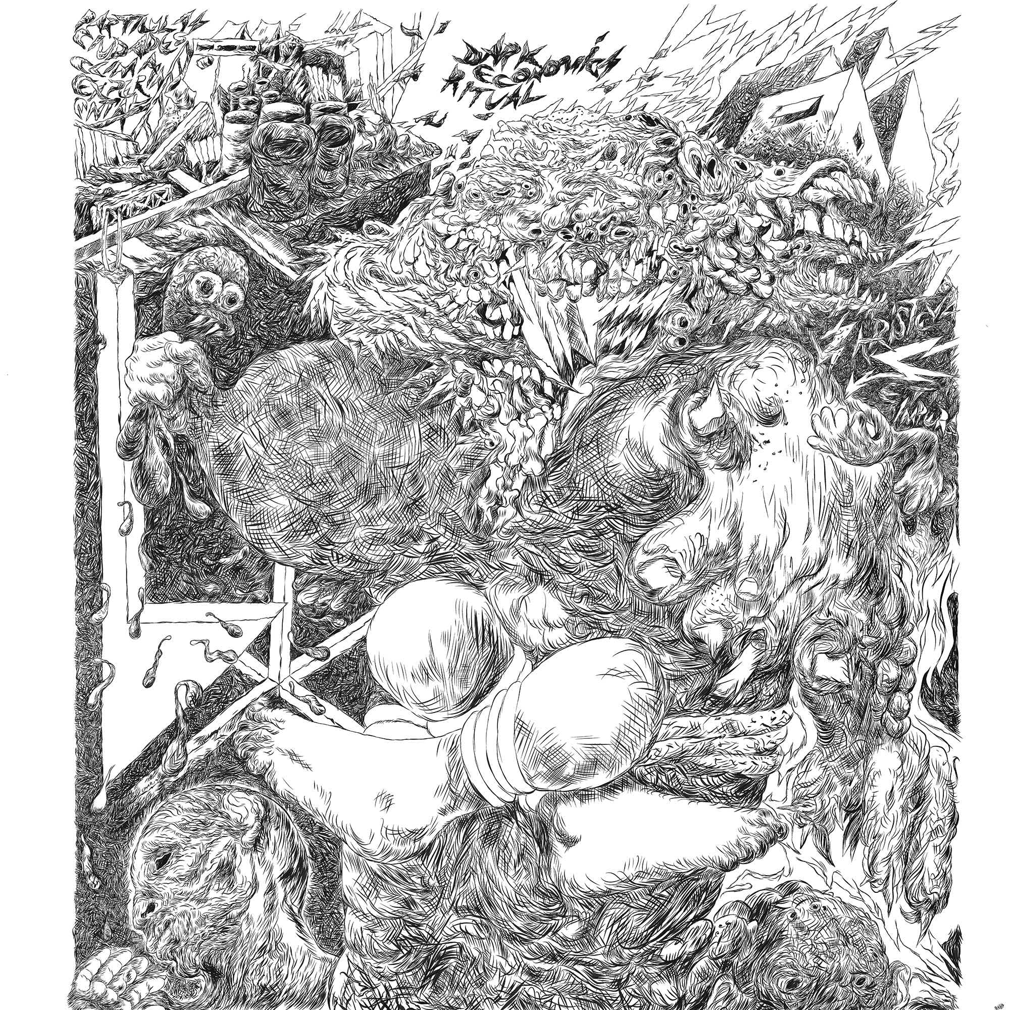 Edgar Silva, Ritual de economía oscura y clima experimental, 2019. Cortesía del artista