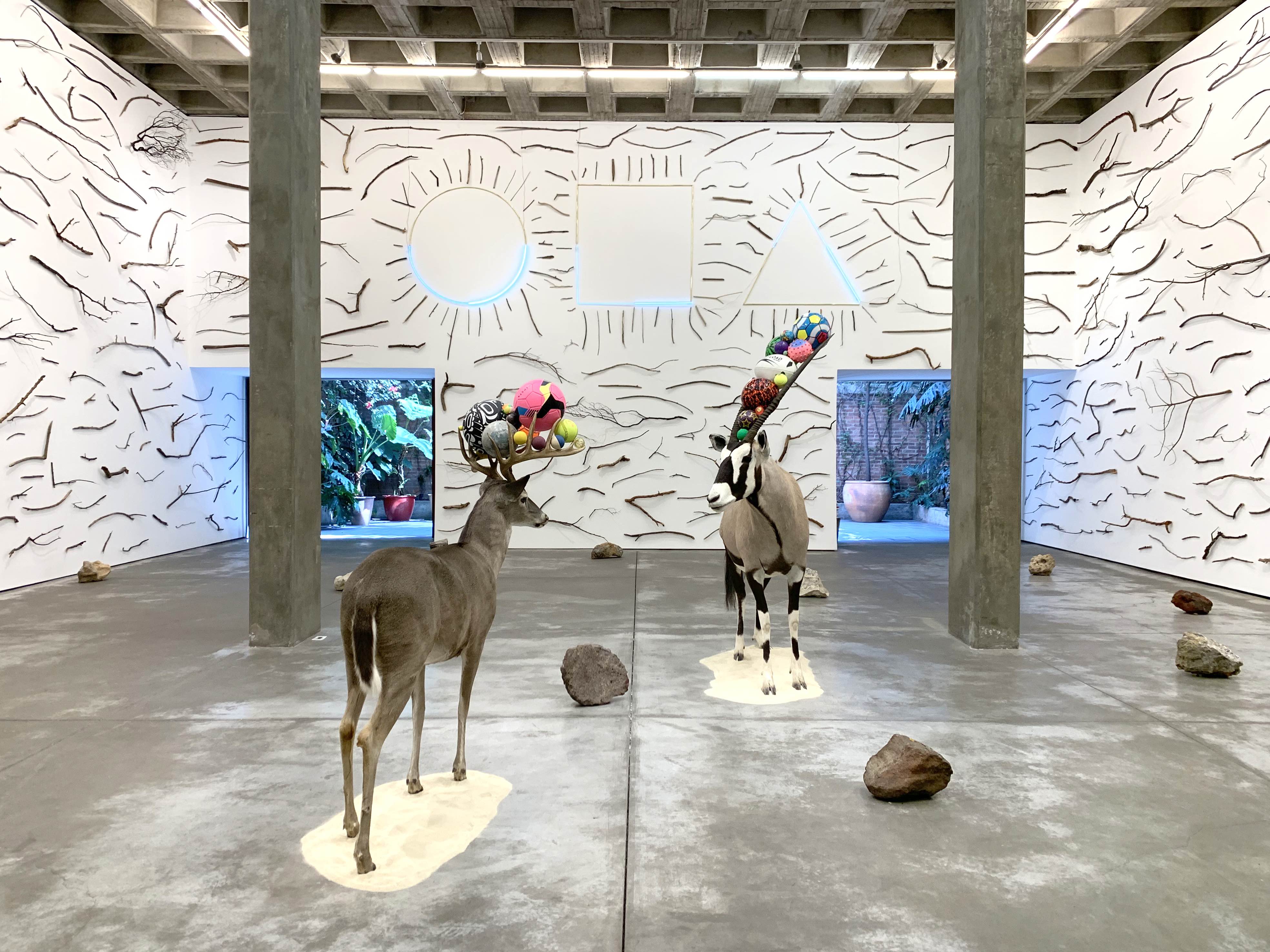 Installation view, Gabriel Rico, I May Use An Electric Drill, But I Also Use A Hammer, OMR, 2021. Photo: Jacob Flood. Courtesy of the artist and OMR, Mexico City.