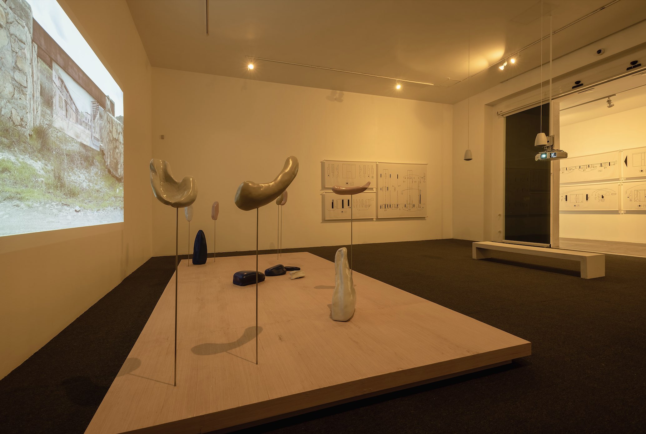 Exhibition views Chantal Peñalosa. Atlas Western. MUAC. 20/11/2021-27/03/2022. Photo: Oliver Santana.