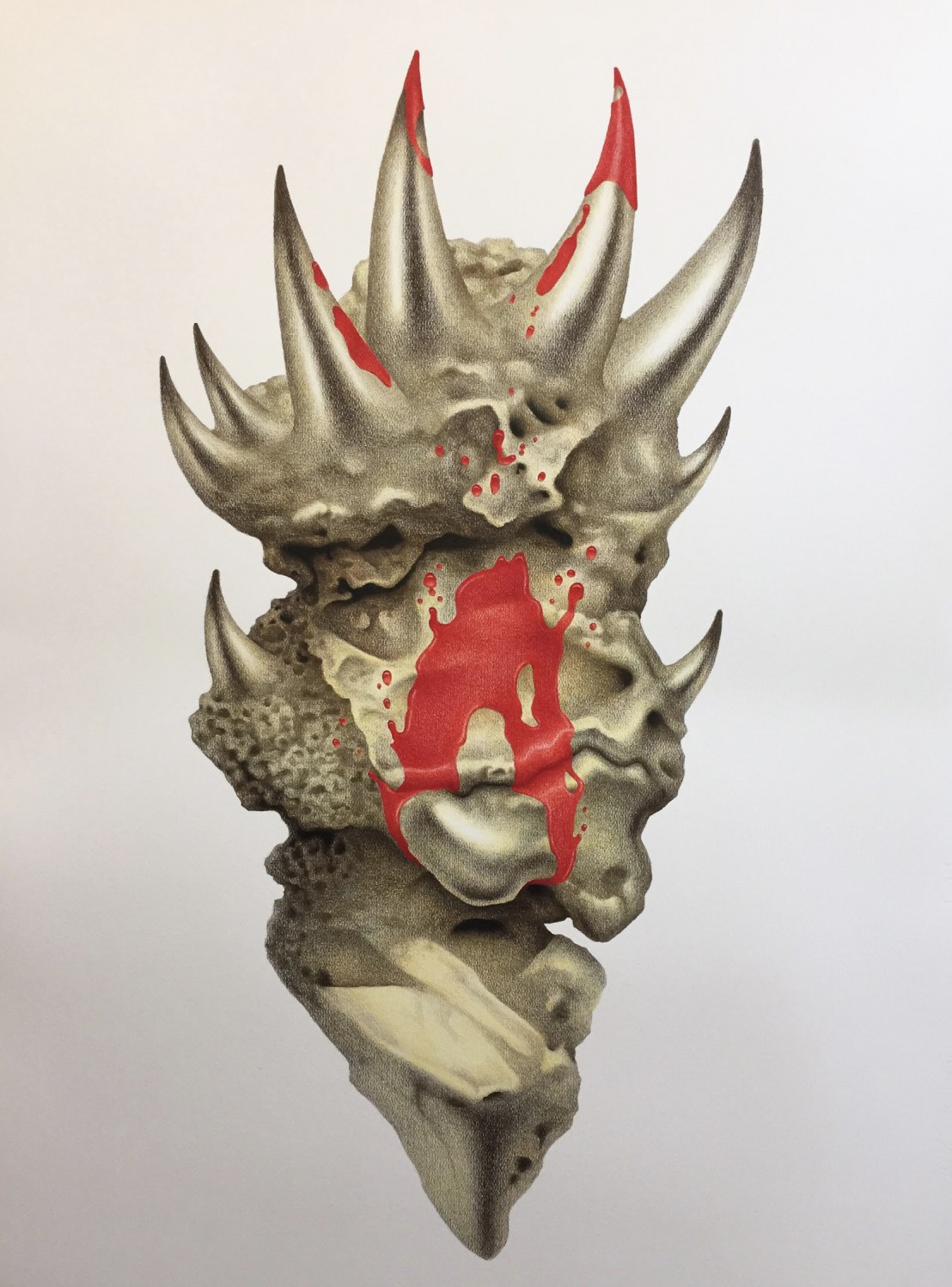Miriam Salado, Dragón, Color pencil on paper, 101 x 71cm, 2022. Courtesy of the artist and N.A.S.A.L.