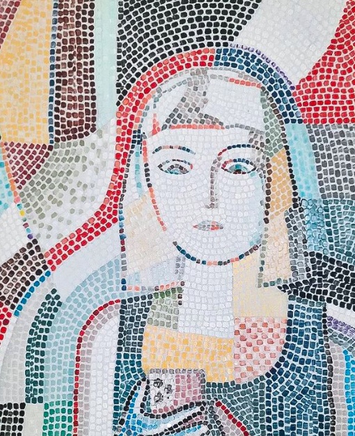 Christian Camacho, Noticias de Odessa, los colores soviéticos y la escuela No.34 (V. Tsiupko)', 2022 (detalle). Cortesía de la Galería de Arte Mexicano.