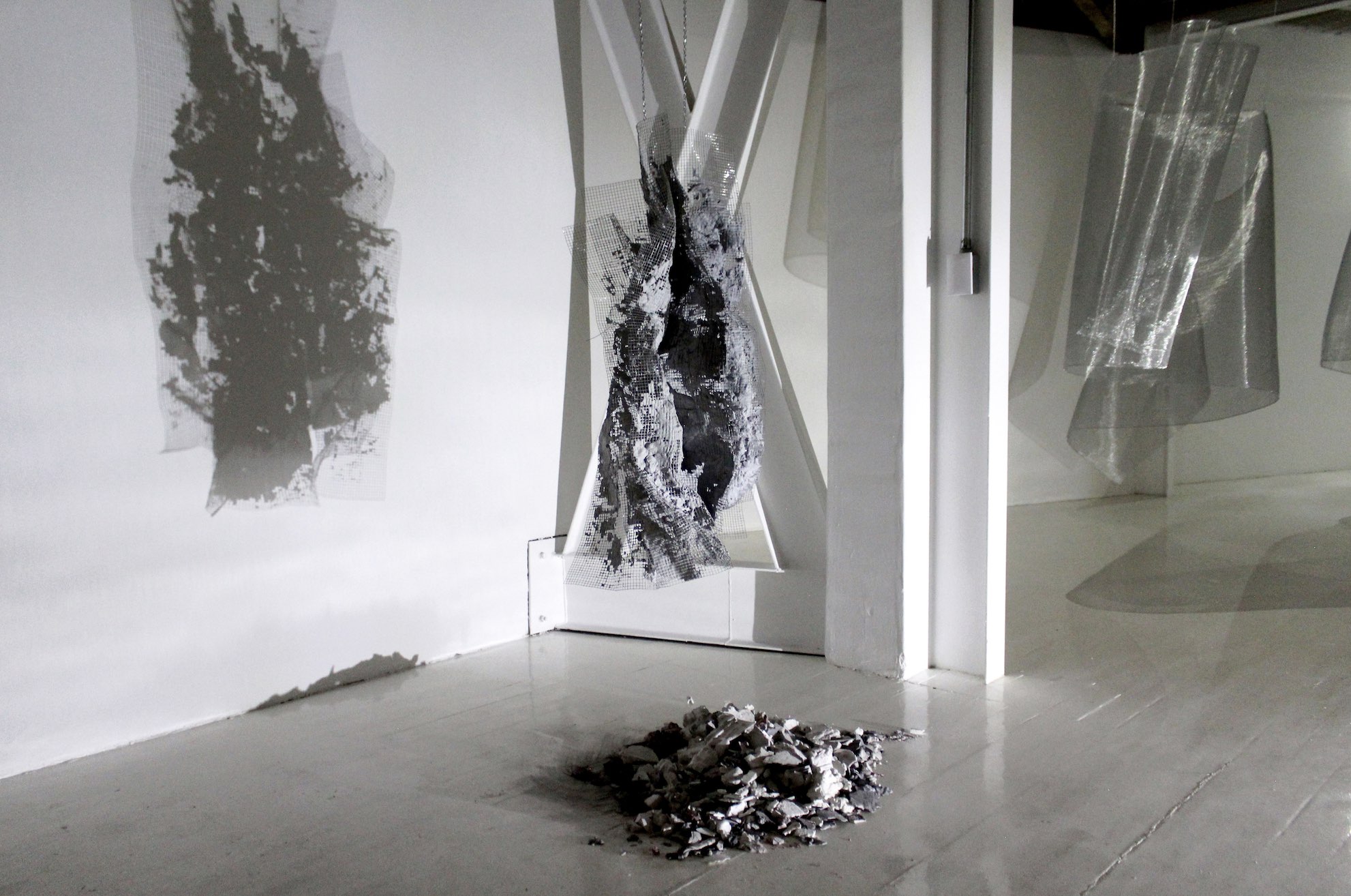 Sabrina Herbosa Reyes, Elogio de Mudanza, vista de instalación. Foto: Daniela Corona Nájera. Cortesía de la artista