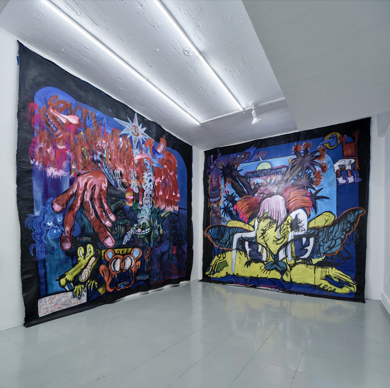 Vista de la exposición ‘Sombras nada más (espíritu Tv)’ de Paloma Contreras Lomas. Cortesía de Pequod Co. Fotografía: Sergio López