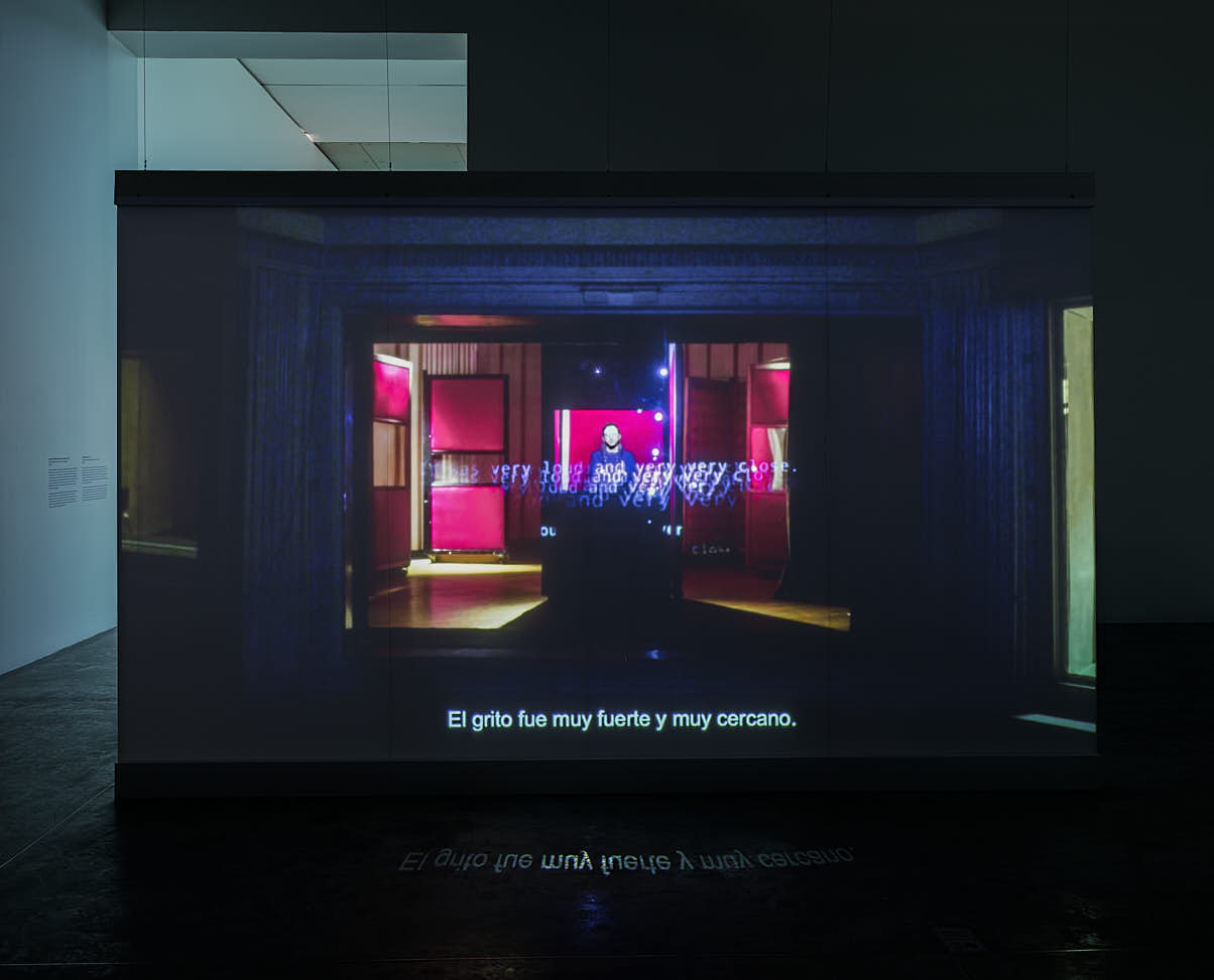‘Lawrence Abu Hamdan. Crímenes Transfronterizos’. Vistas de exposición. Museo Universitario Arte Contemporáneo, MUAC/UNAM, 2023/2024. Fotografías: Oliver Santana.