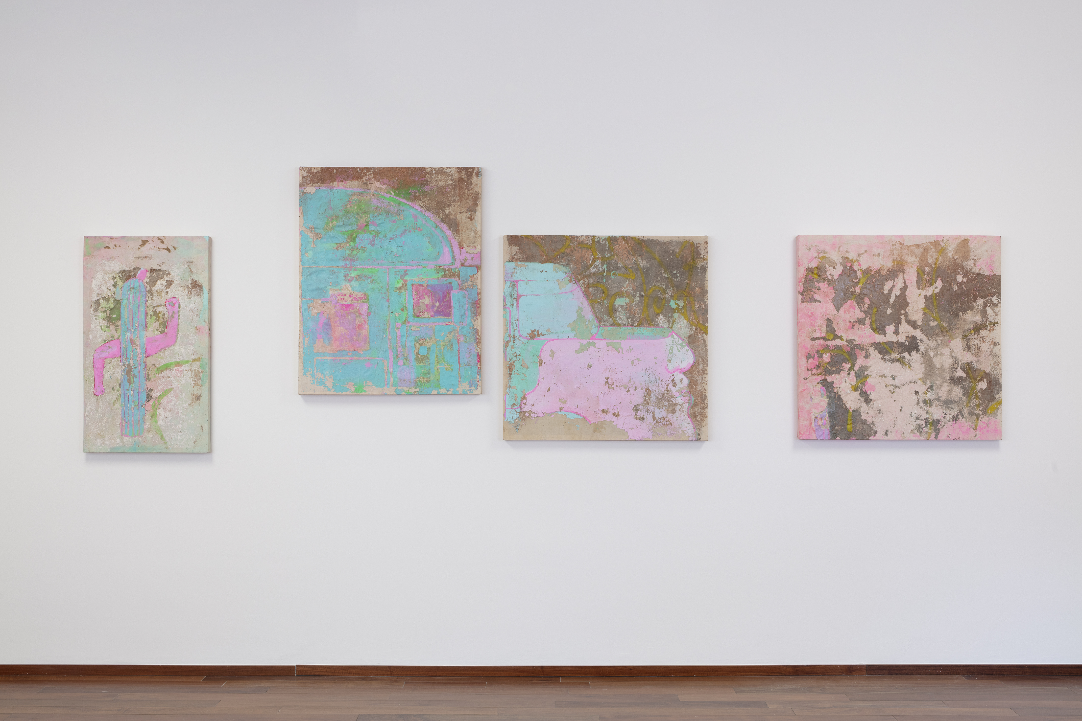 Vista de la exposición de Gibrán Turón, ‘Éxitos humildes’. Cortesía del artista y Proyectos Monclova.