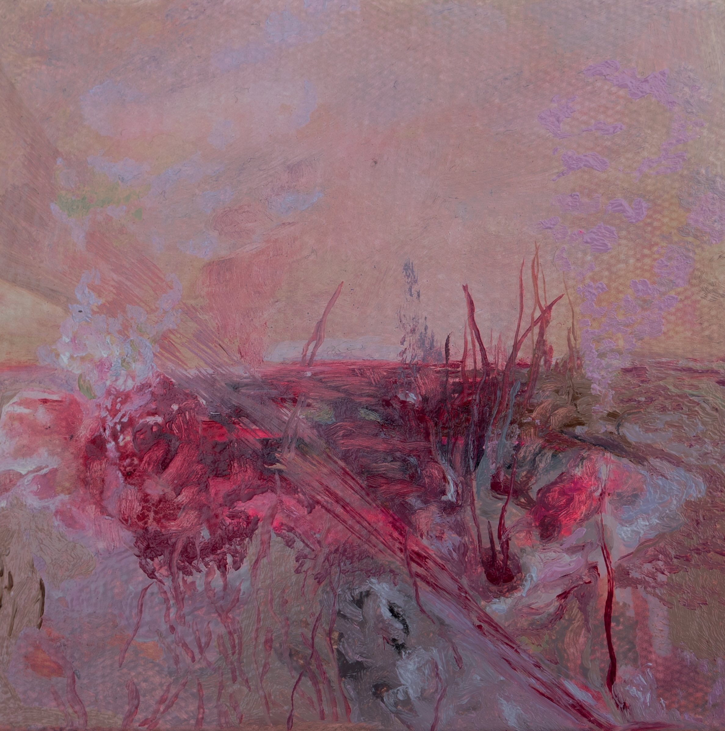 Valentina Attolini, "À mon seul désir". Oil on canvas, 10 x 10 cm, 2023. Part of 'Es un lugar que no existe'. Courtesy of the artist