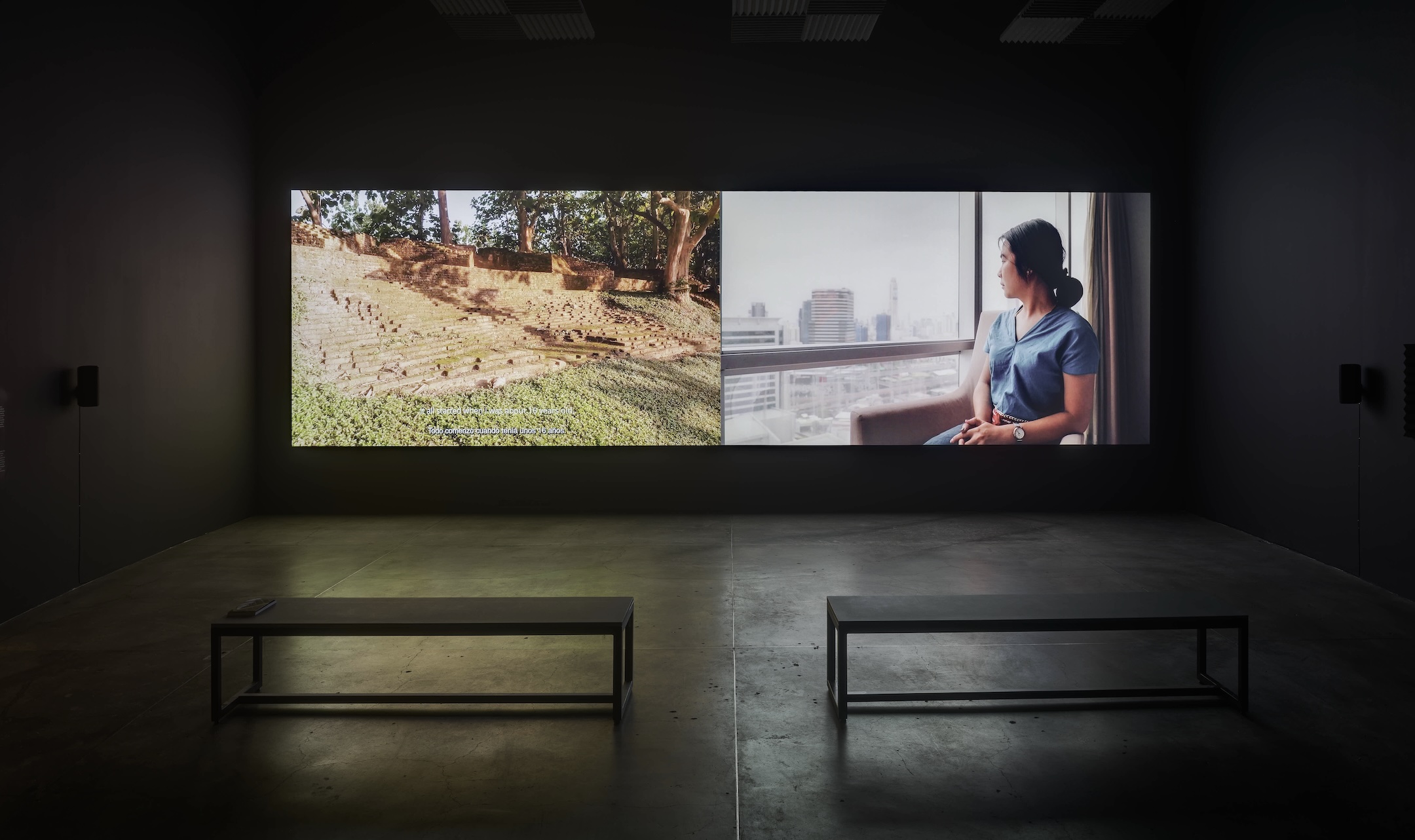 Kader Attia. “Un descenso al Paraíso”. Vista de exposición. Museo Universitario Arte Contemporáneo, MUAC/UNAM, 2025. Fotografía: Oliver Santana.