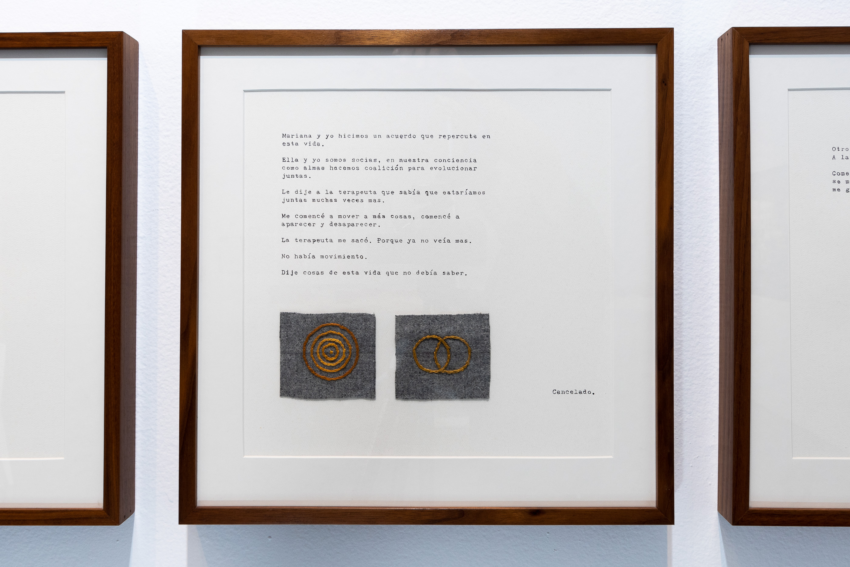Isa Carrillo, Regresión,
2018, Ficciones. Narratividad en el arte contemporáneo, vista de la exposición. Cortesía del Centro Cultural de España en México. Foto: Marco Lara.