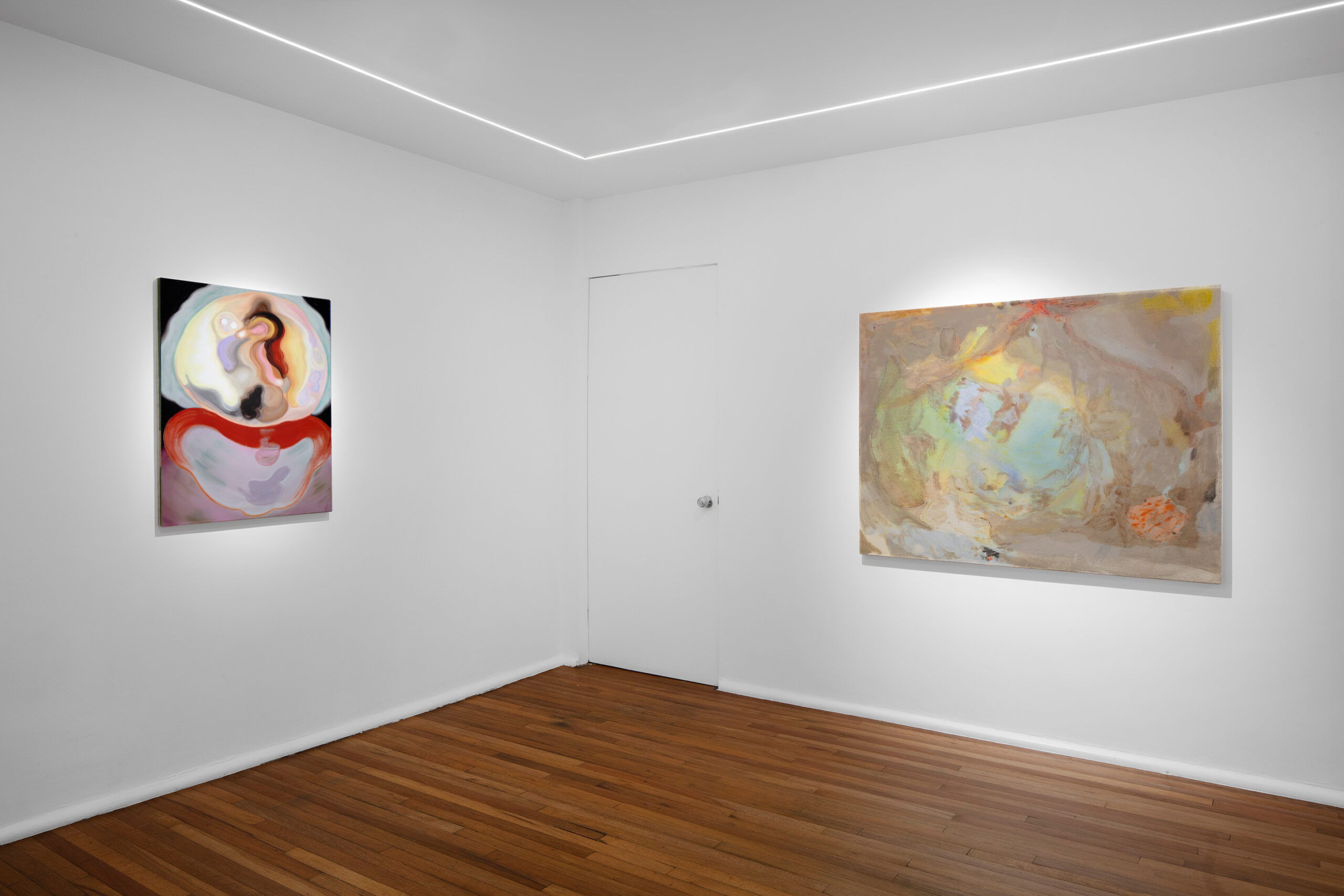 Juana Subercaseaux & Mariana Paniagua, La pintura como medio: una alquimia de imagen y materia, Ambar Quijano, 2025. Cortesía de las artistas y Ambar Quijano