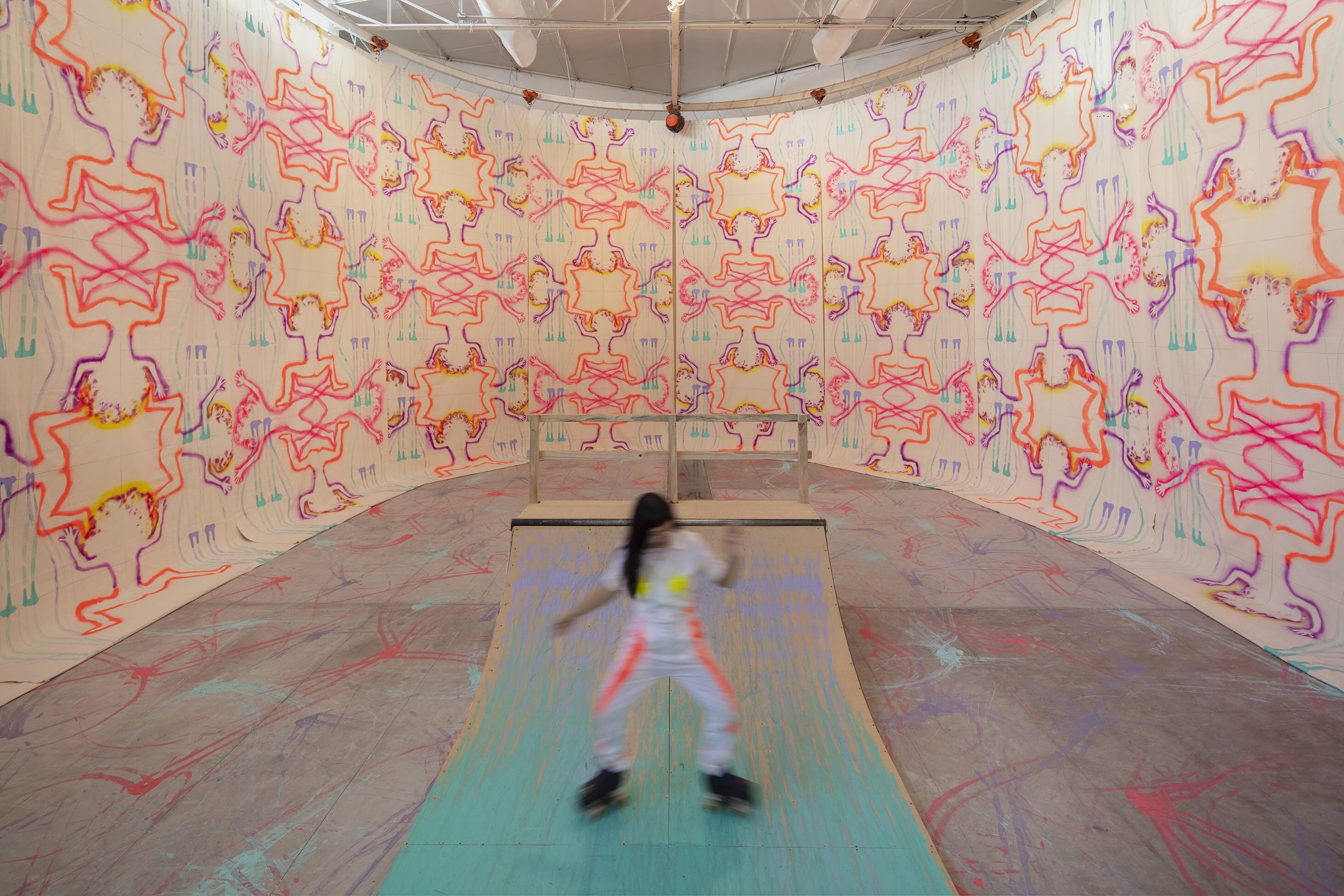 Aurora Pellizzi, “Entrelazo”, vista de la exposición, La Tallera, Cuernavaca. Fotografía: Ramiro Chaves.