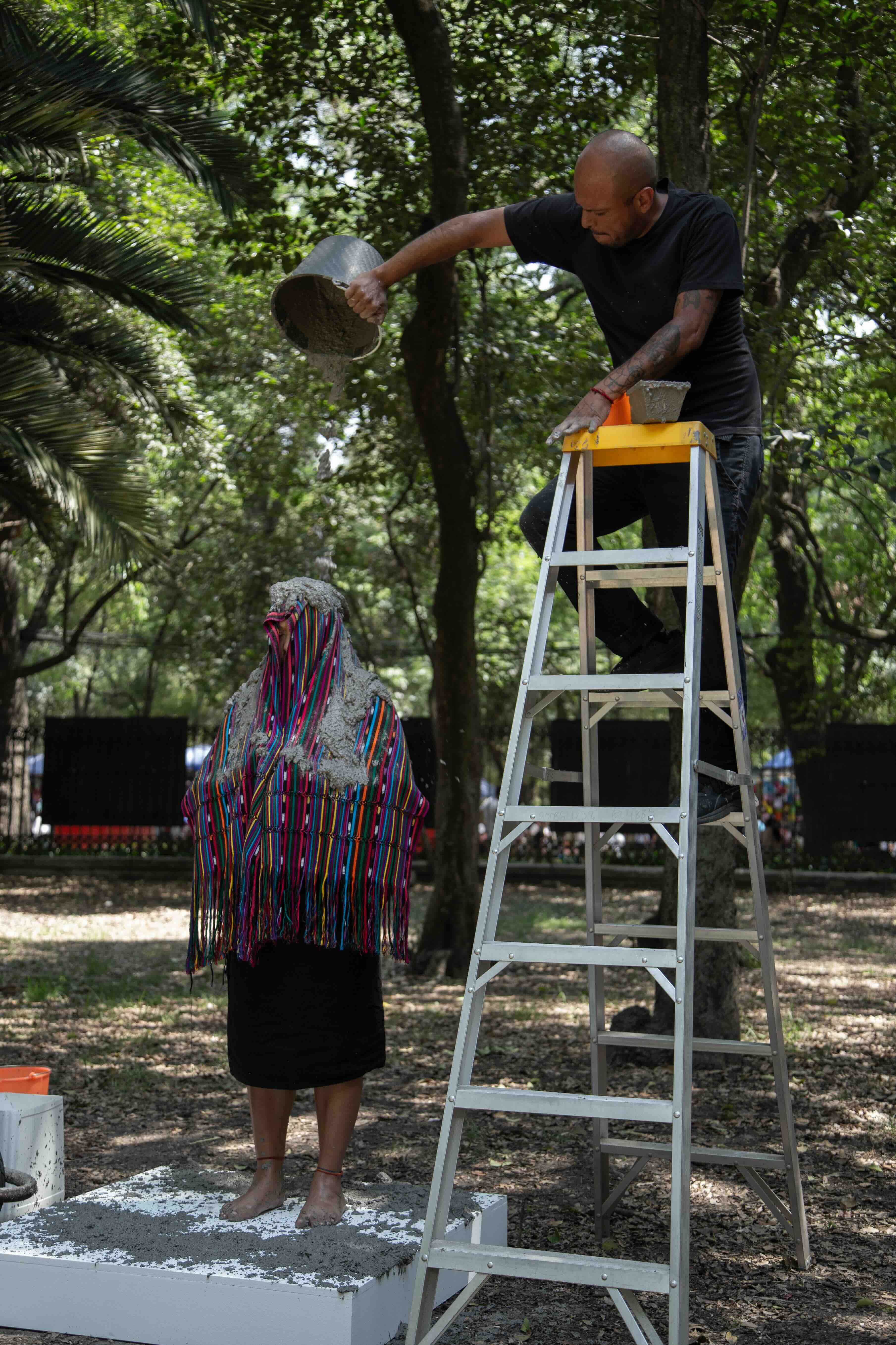 "Atravesar el lago", cycle of performances, Casa del Lago UNAM. Photograph: Mara Arteaga.